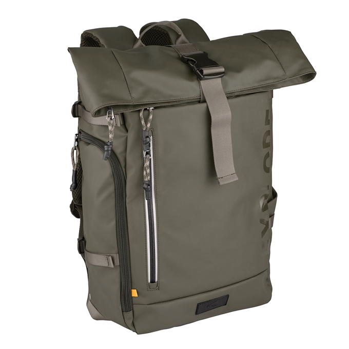 Camel Active Explore Rolltop Backpack L khaki - 1