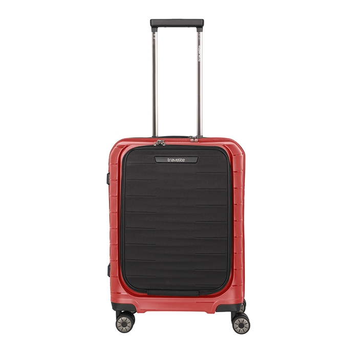 Travelite Mooby 4w Trolley S Frontpocket red - 1