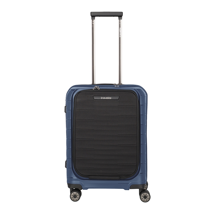 Travelite Mooby 4w Trolley S Frontpocket blue - 1