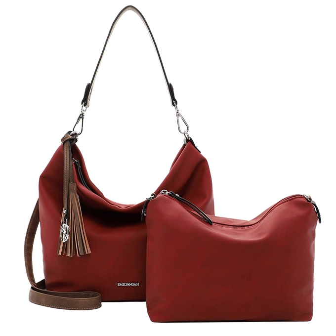 Emily & Noah Elke Handbag M red/cognac - 1