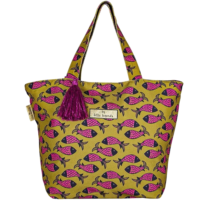 Little Legends Beach Bag Fish Indian pink - 1