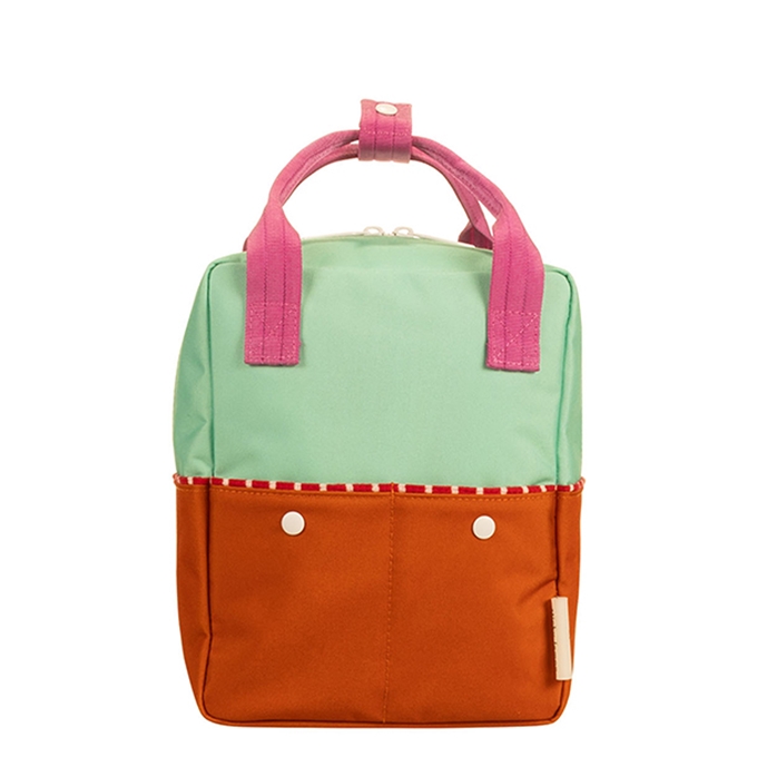 Sticky Lemon Better Together Colourblocking Backpack Small towel green gravel orange - 1