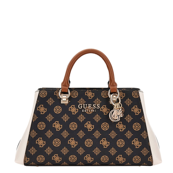 Guess Evelune Girlfriend Satchel mocha logo multi - 1