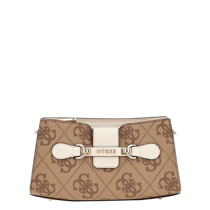 Guess Nolana Crossbody Top Zip latte logo/bone - 1