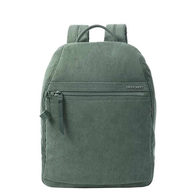 Hedgren Vogue RFID Backpack Large corduroy duck green - 1