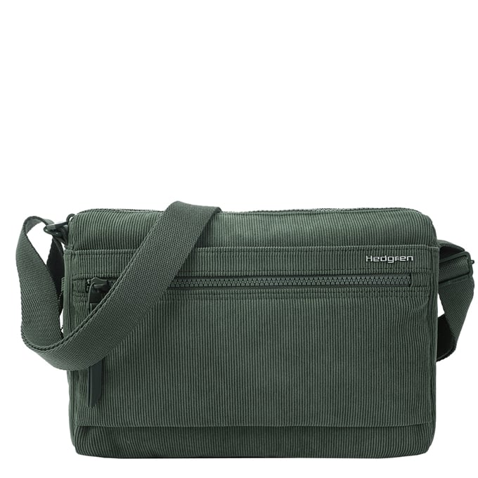 Hedgren Eye RFID Shoulder Bag Medium corduroy duck green - 1