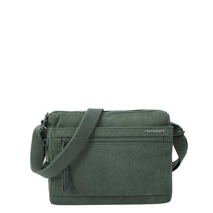 Hedgren Eye RFID Shoulder Bag corduroy duck green - 1