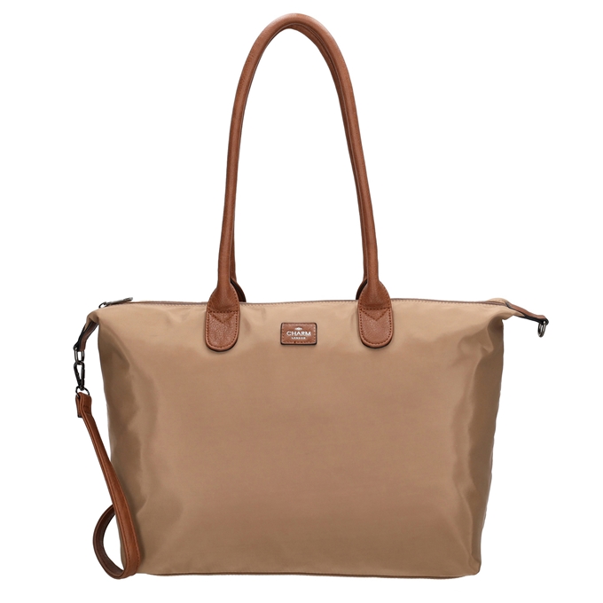 Charm London Buckingham Laptopbag taupe - 1