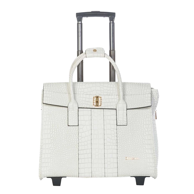 Olivia Lauren Bianca Business Trolley mat croco wit - 1