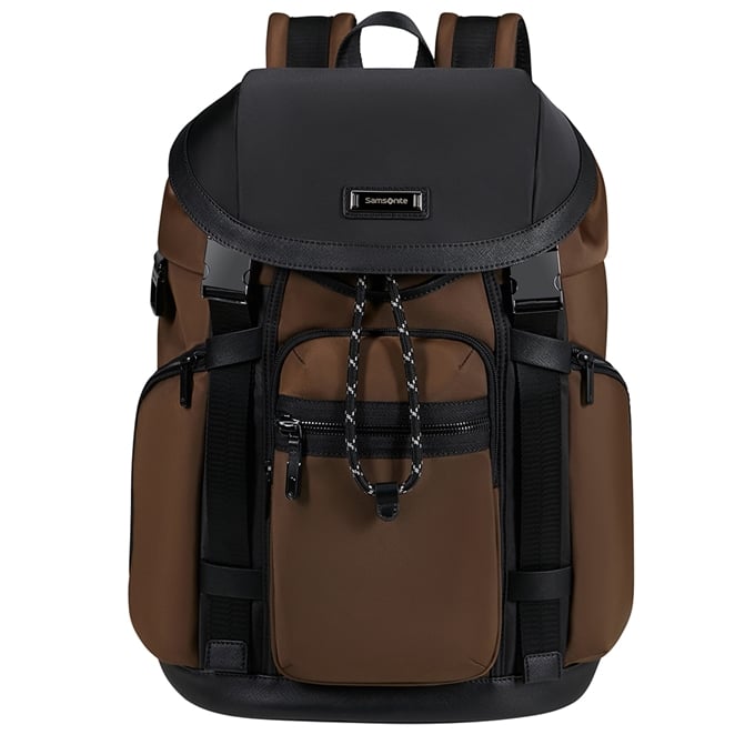 Samsonite Relyon Backpack M 15.6" + Flap brown - 1