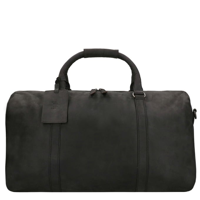 Travelbags Leather Duffle Large black - 1