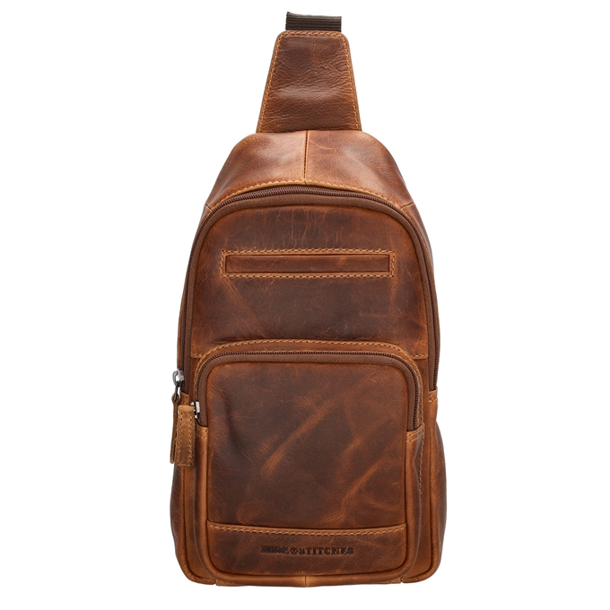 Hide & Stitches Japura Slingbag cognac - 1