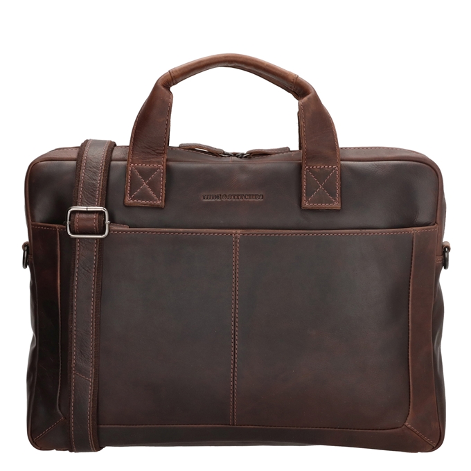 Hide & Stitches Japura Laptopbag darkbrown - 1