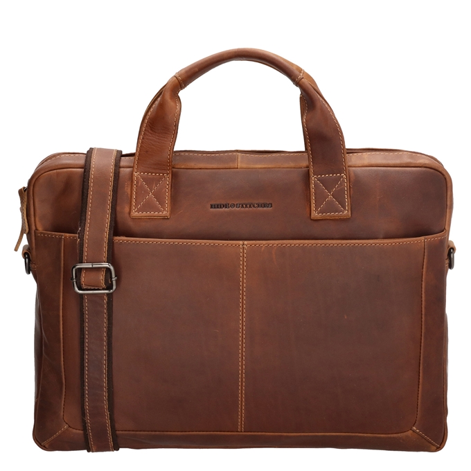 Hide & Stitches Japura Laptopbag cognac - 1