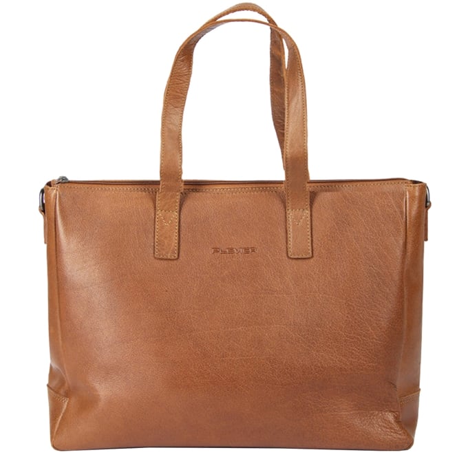 Plevier Agaat Shopper 15,6" cognac - 1