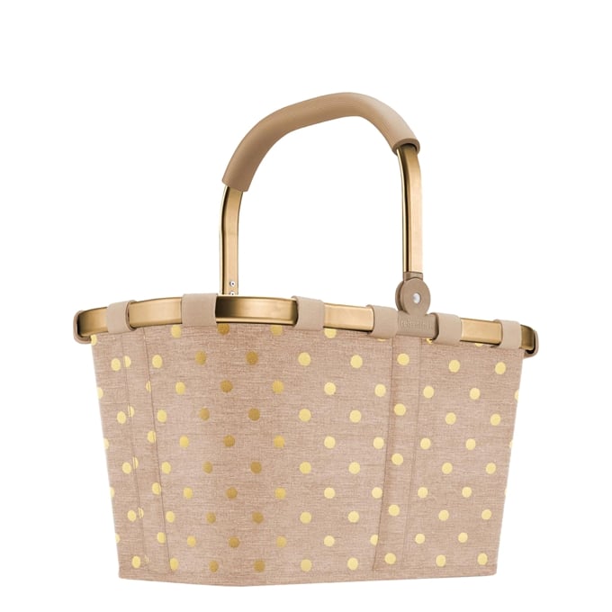 Reisenthel Shopping Carrybag frame metallic dots coffee - 1