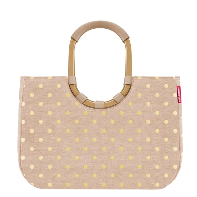 Reisenthel Loopshopper L frame metallic dots coffee - 1