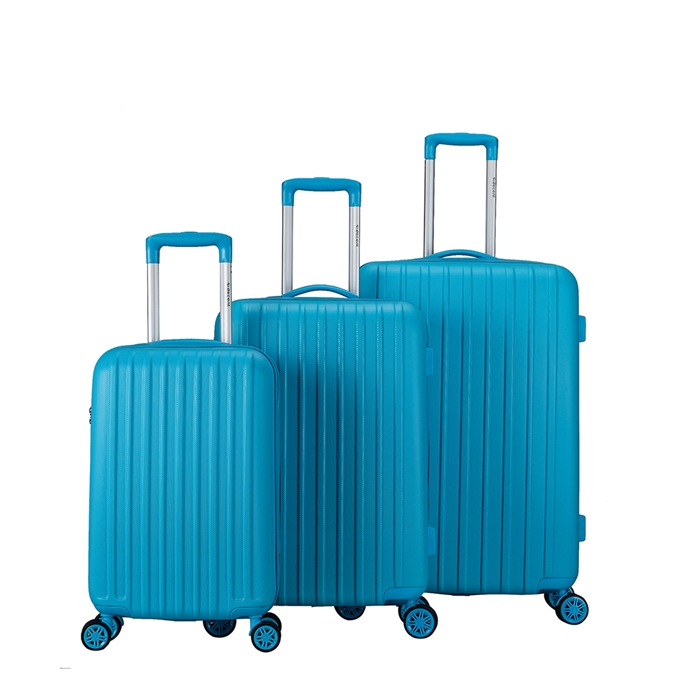Decent Tranporto One 3-delige Kofferset blauw - 1