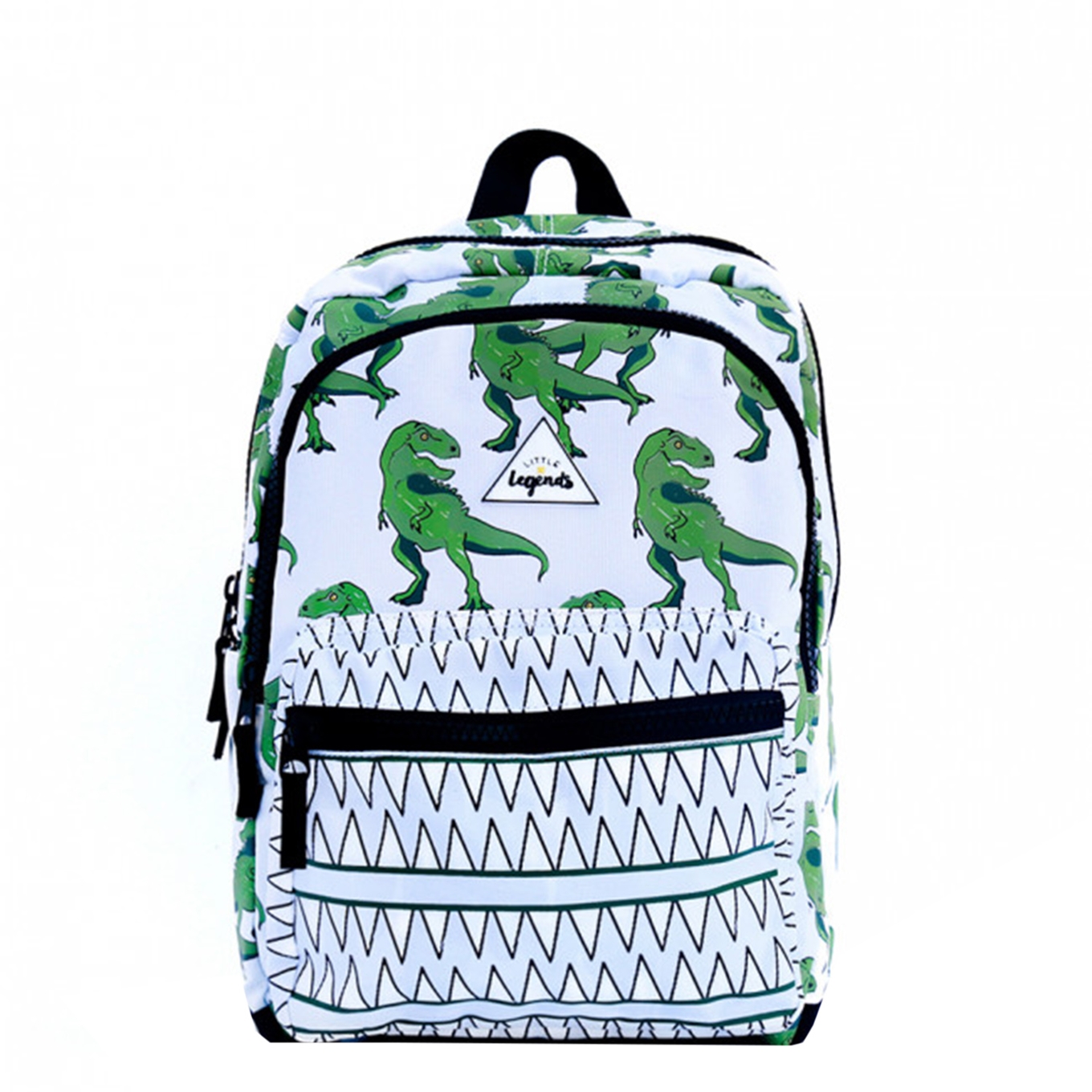 Little Legends Dino Backpack L groen - wit Kindertas
