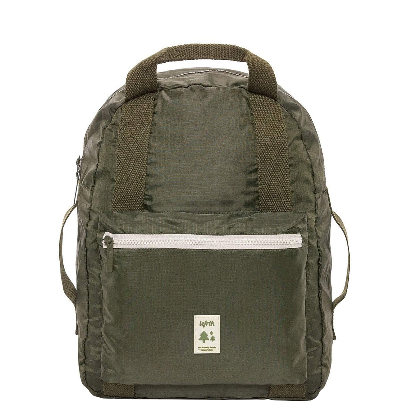 Lefrik Pocket Backpack olive/ecru Rugzak