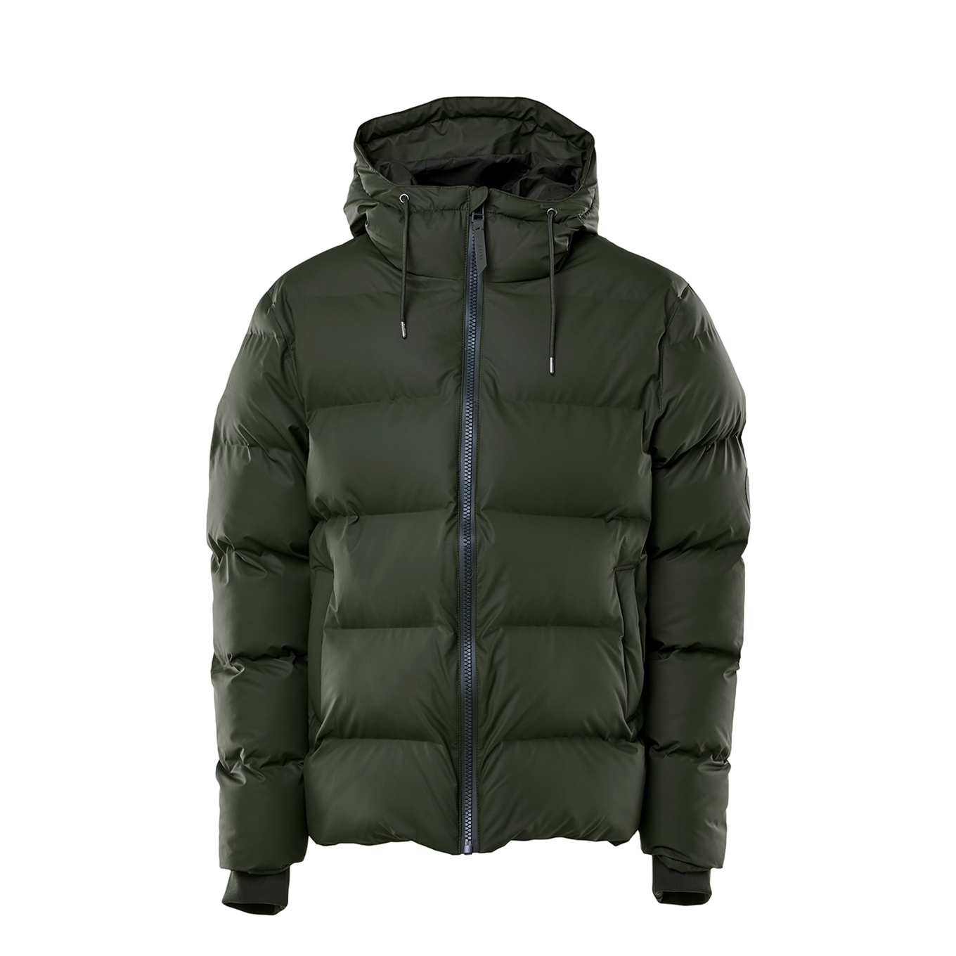 Rains Mørkegrønn Puffer Jacket , Groen, Unisex online kopen