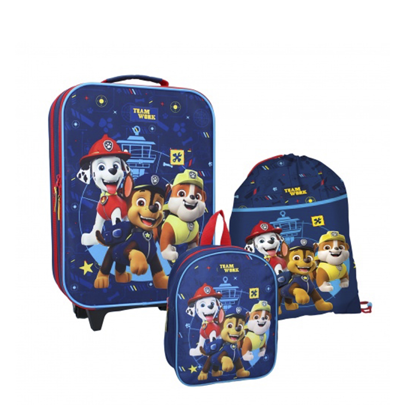 Disney Trolley Koffer Set Paw Patrol blue Kinderkoffer