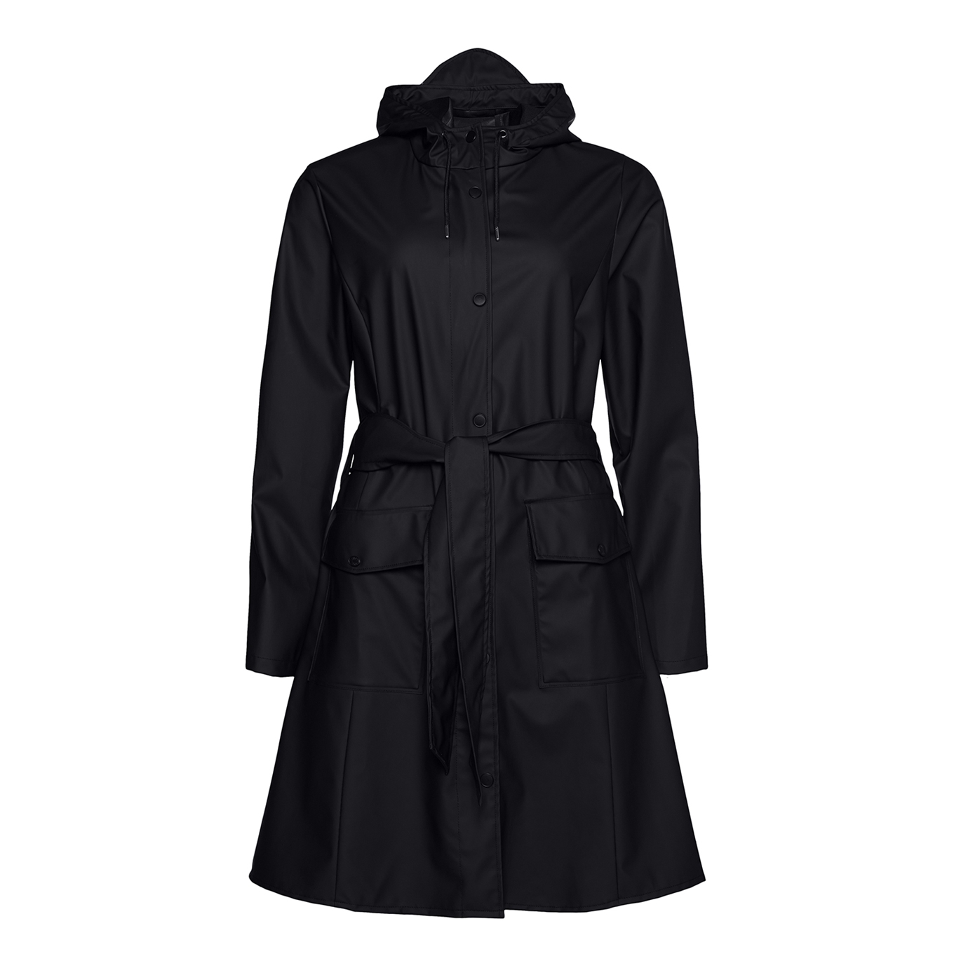 Rains Regenjassen Curve Jacket Zwart online kopen