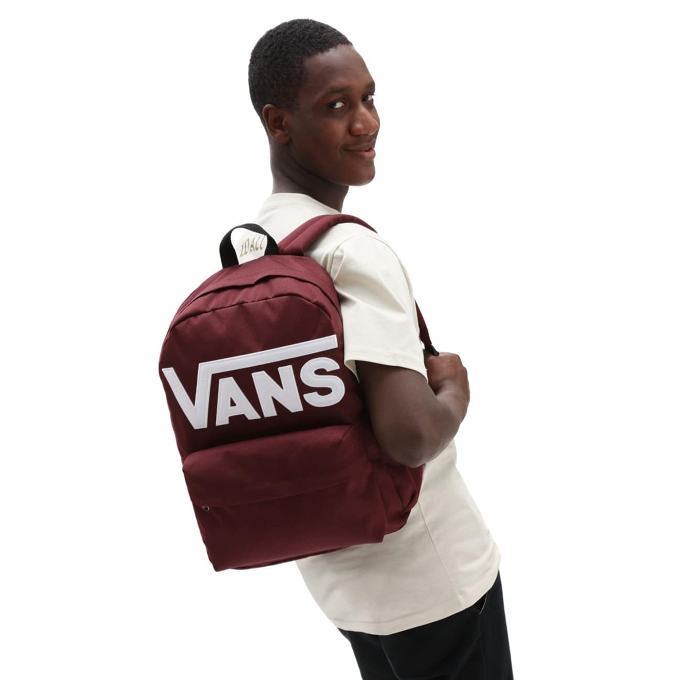 Gemakkelijk hek koper Vans Old Skool Drop V Backpack black/white | Travelbags.be