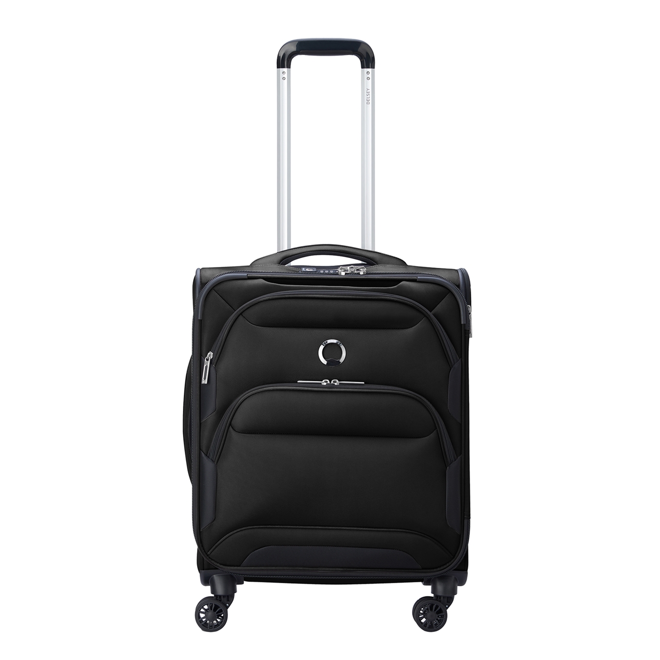 Delsey Handbagage zachte koffer / Trolley / Reiskoffer - Sky Max 2.0 - 55 cm - Zwart