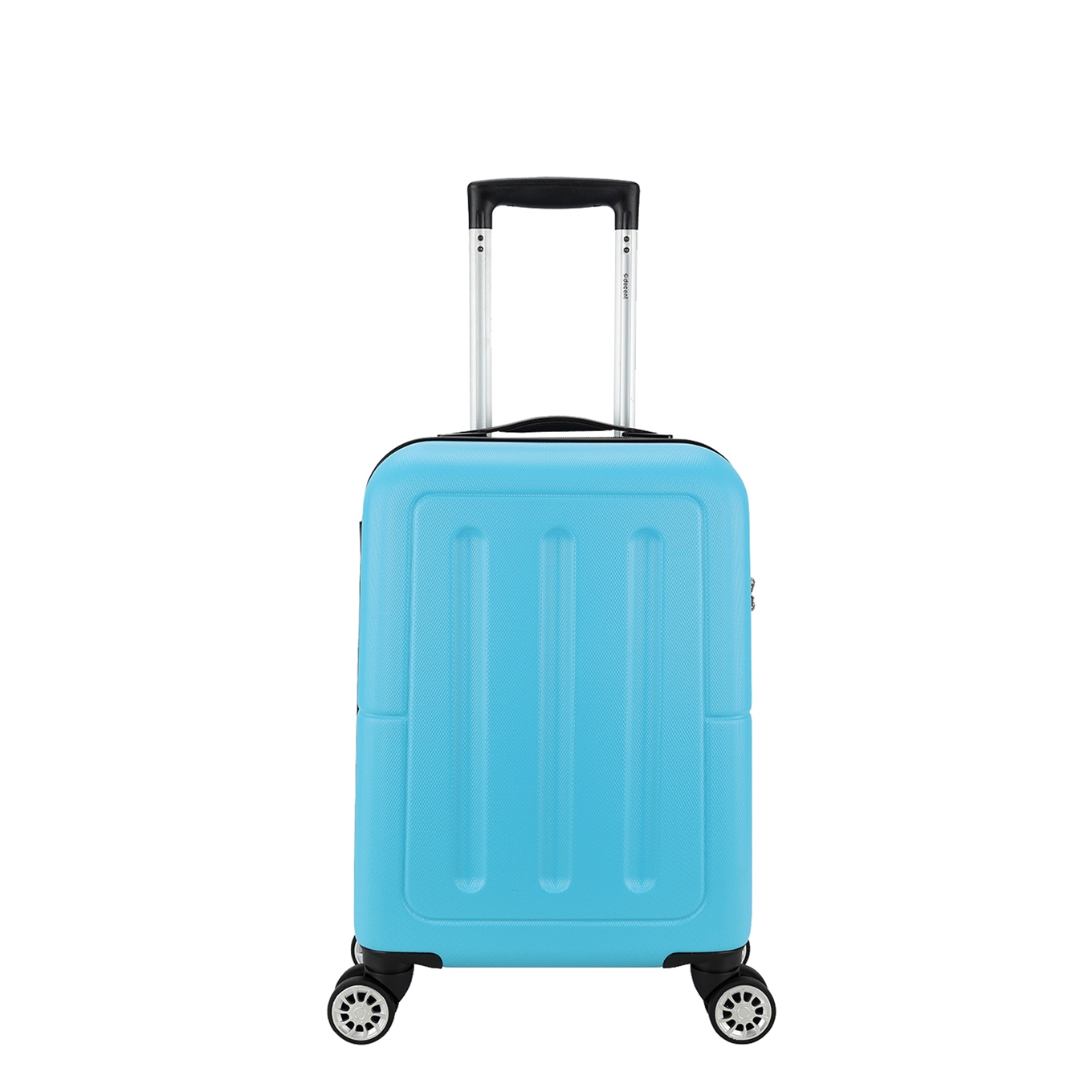 Decent Neon-Fix Trolley 55 blauw Harde Koffer