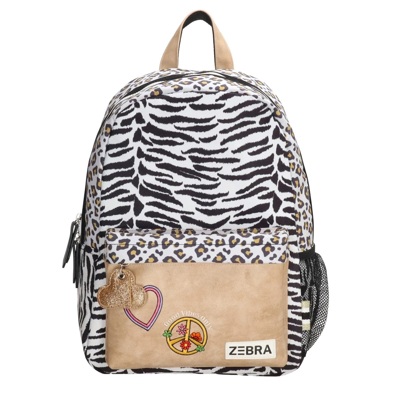 Zebra Trends Olivia Rugzak wit beige Travelbags.nl