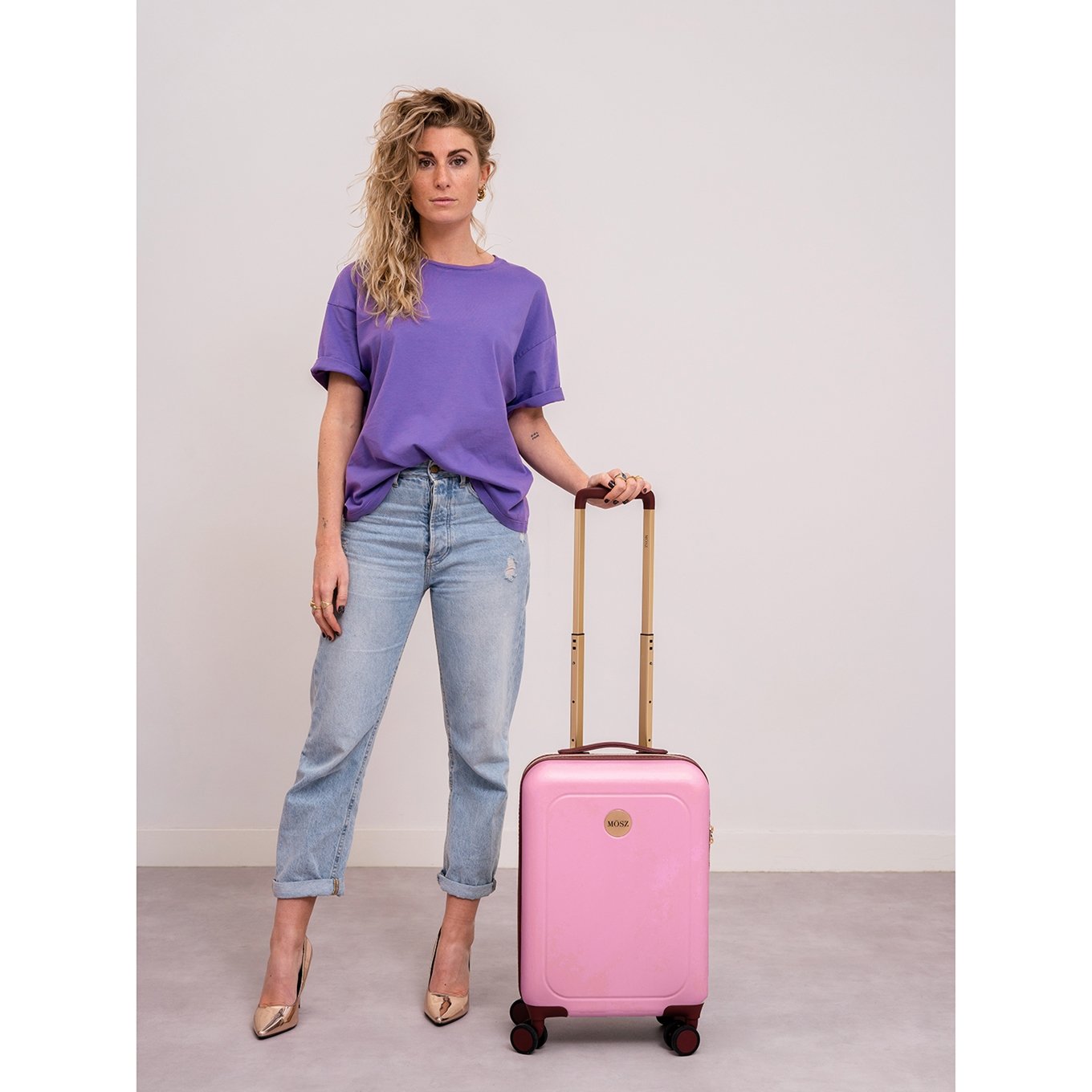 MÔSZ Lauren Cabin 55 blush pink Harde Koffer