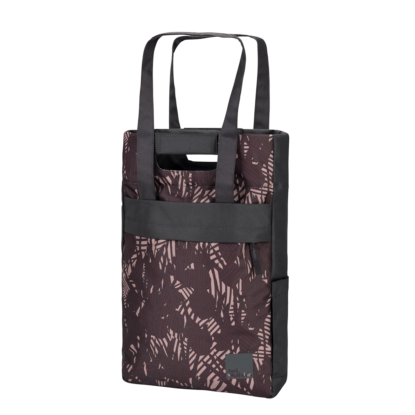 hanger decaan kleinhandel Jack Wolfskin Piccadilly Tote Bag graphite all over | Travelbags.be