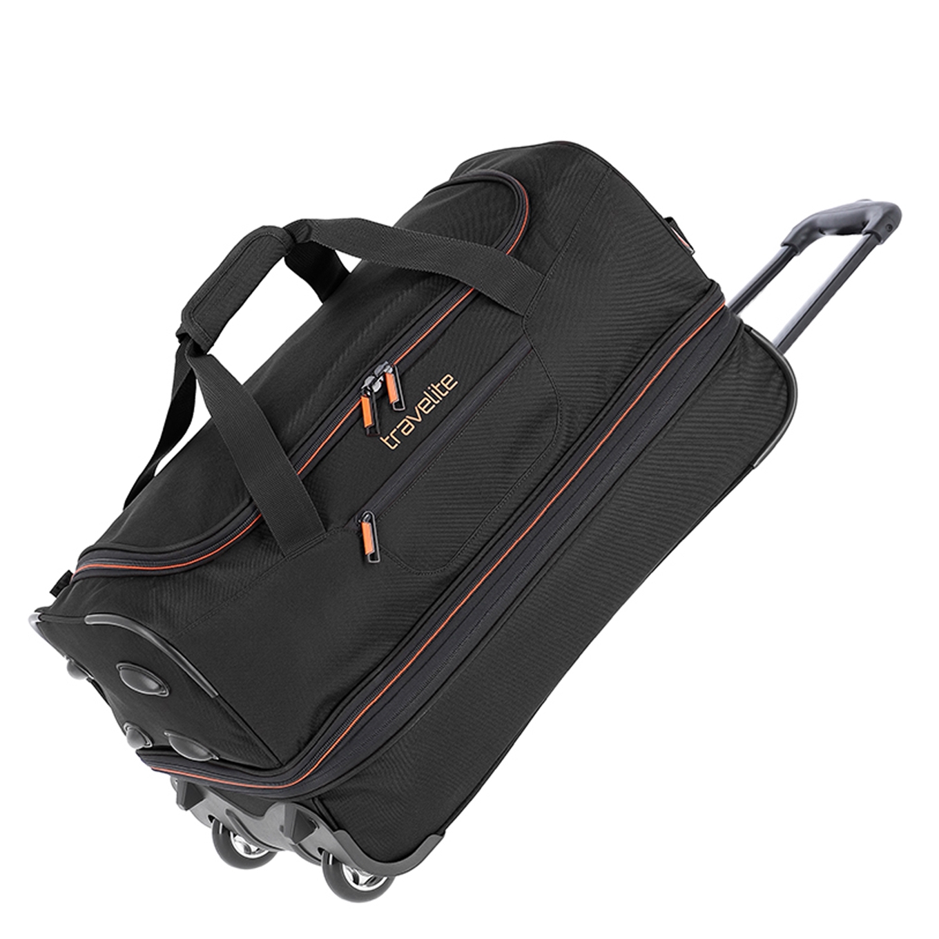 Travelite Basics Wheeled Duffle 55 Expandable black Handbagage koffer Trolley