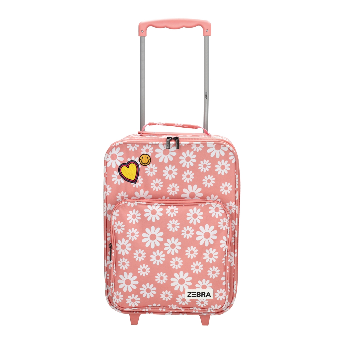 Zebra Trends Trolley Adventure flower pink Zachte koffer