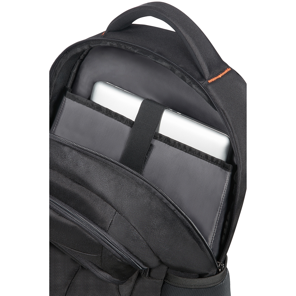 American Tourister At Work Laptop Backpack 17.3 black orange Travelbags