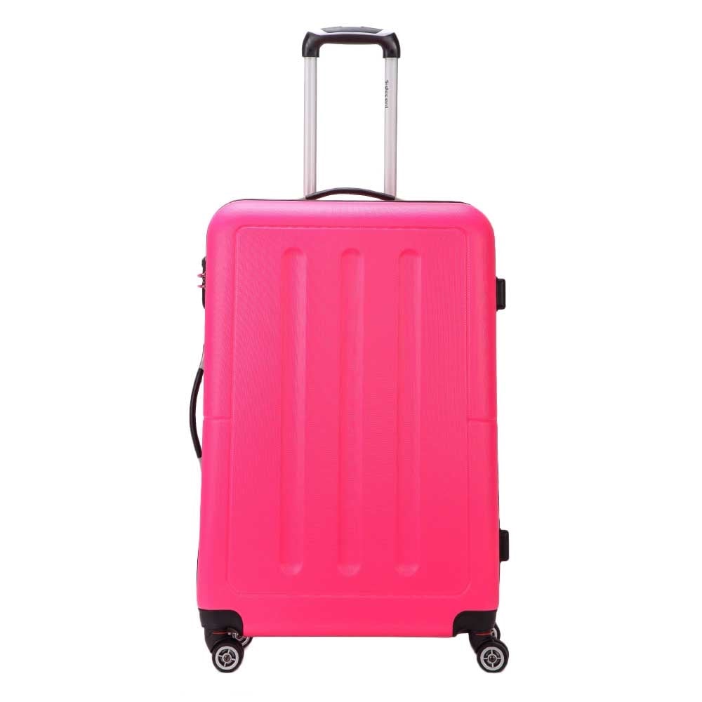 Decent Neon-Fix Trolley 76 pink Harde Koffer