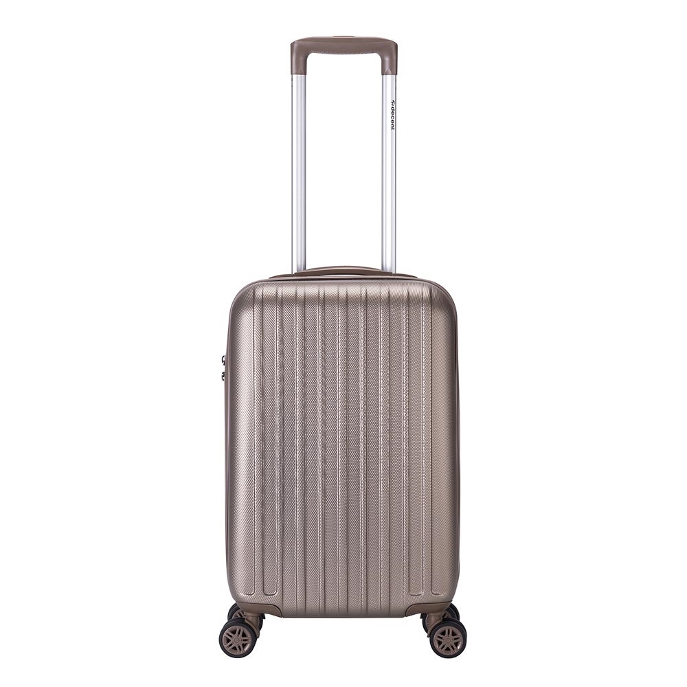 Decent Handbagage koffer Tranporto - formaat 55 x 35 x 20 cm kleur - champagne
