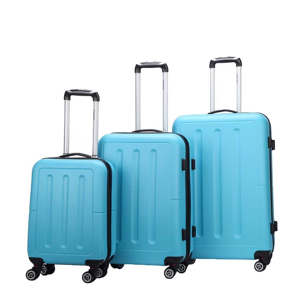 Decent Neon-Fix 3-delige Kofferset blauw